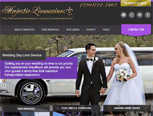 Tablet Screenshot of majesticlimotucson.com